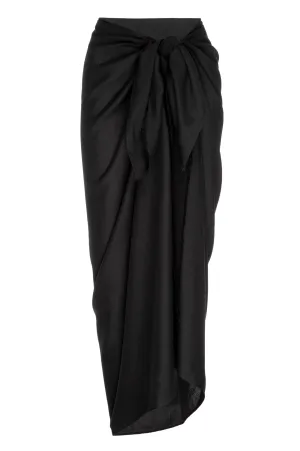 Amalfi Sarong - Black Monday Swimwear