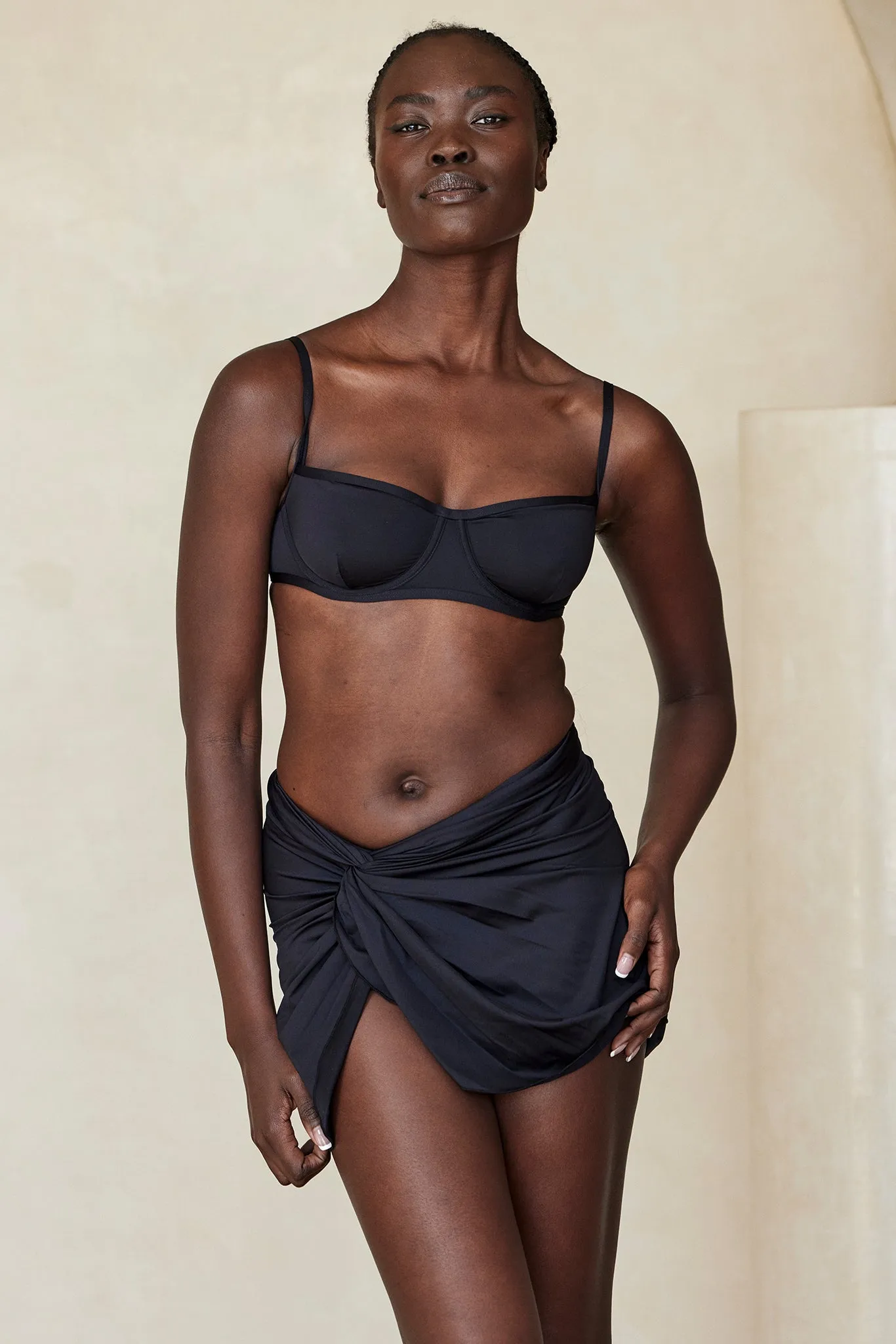 Andros Mini Sarong - Black Monday Swimwear