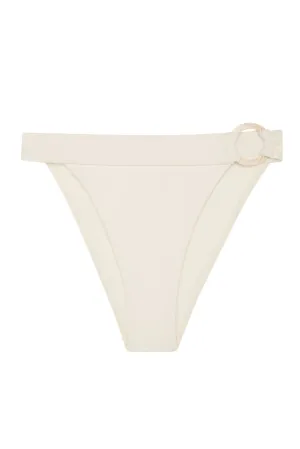Antigua Bottom - Ivory w/ Pearl Ring Monday Swimwear