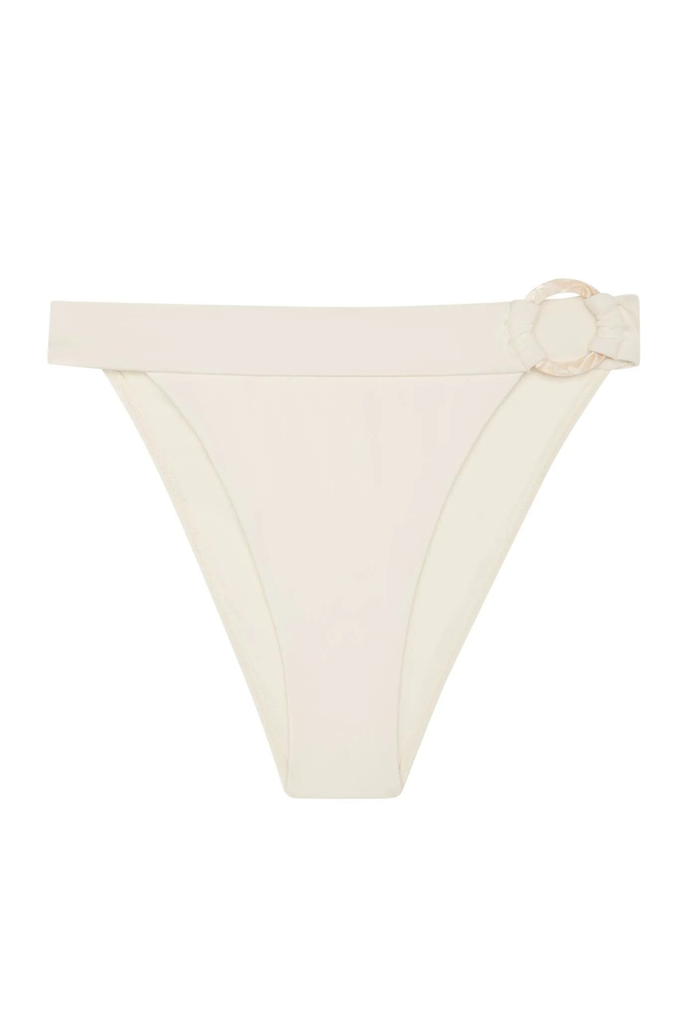 Antigua Bottom - Ivory w/ Pearl Ring Monday Swimwear