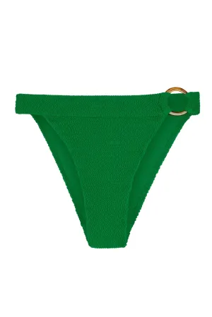 Antigua Bottom - Palm Green Crinkle Monday Swimwear