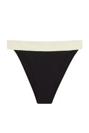 Argentina Bottom - Black/Ivory Monday Swimwear