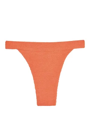 Argentina Bottom - Summer Peach Crinkle Monday Swimwear