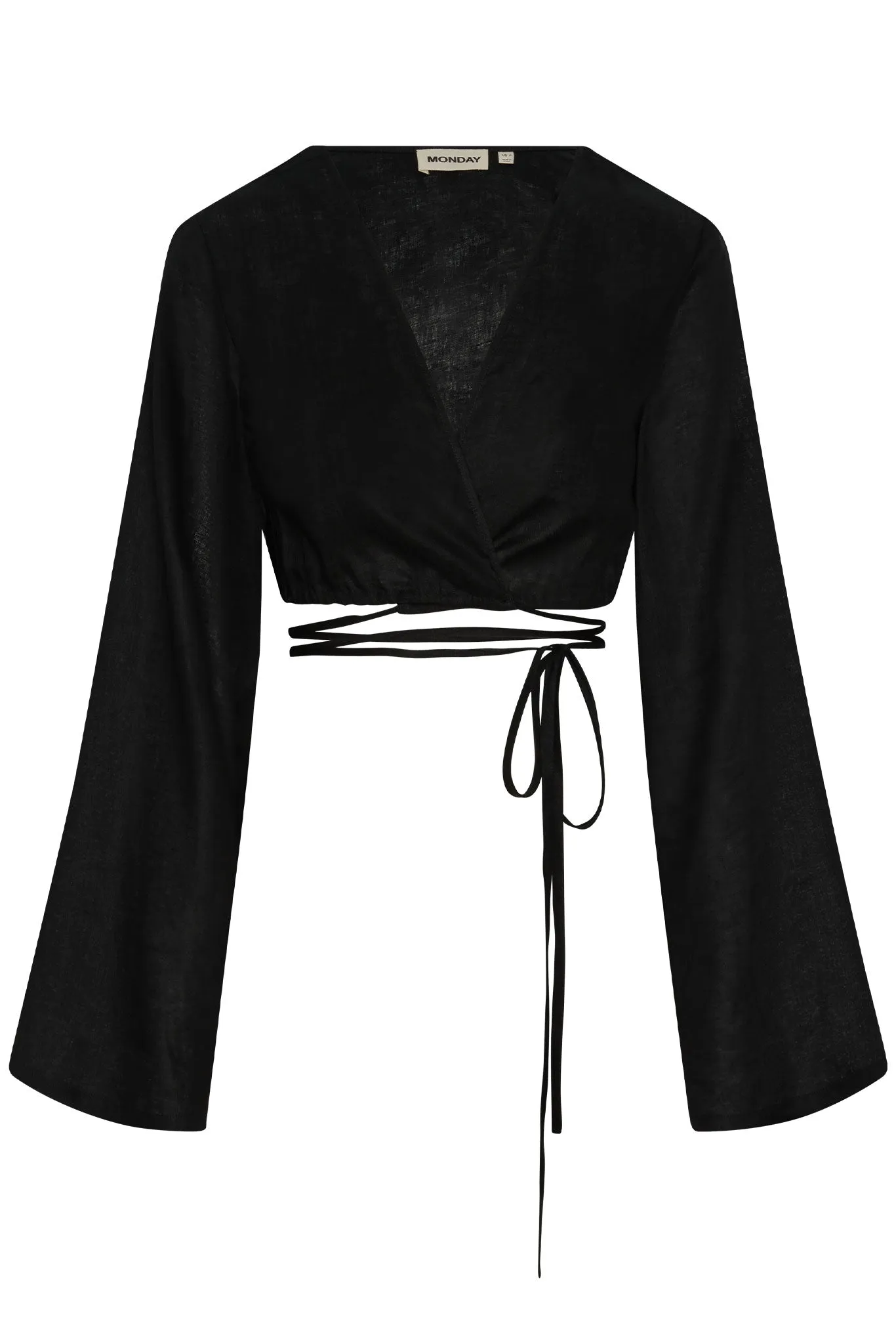 Azores Top - Black Linen Monday Swimwear