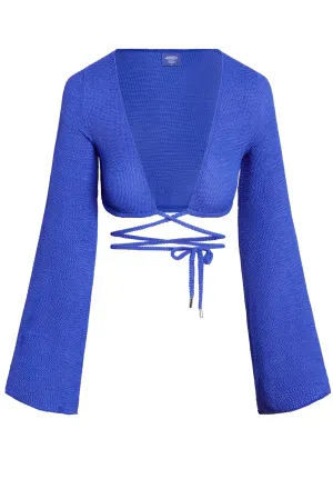 Azores Top - Cobalt Crinkle Monday Swimwear