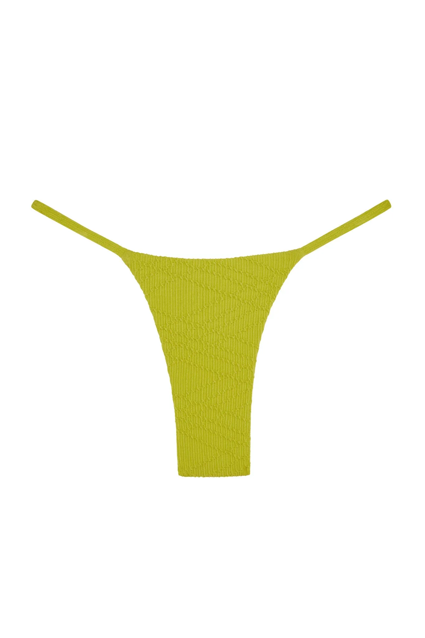 Barbados Bottom - Chartreuse Summer Plaid Monday Swimwear