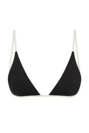 Barbados Top - Black/Ivory Monday Swimwear