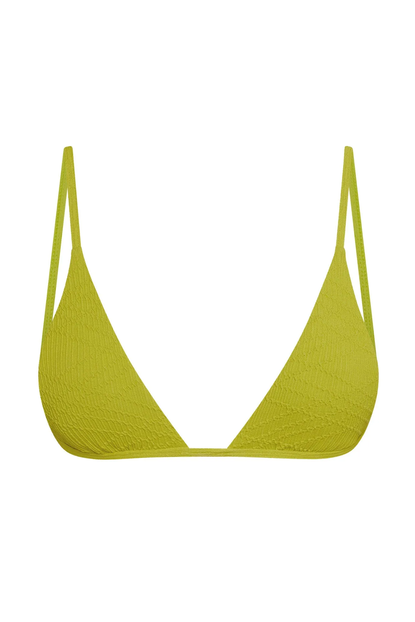 Barbados Top - Chartreuse Summer Plaid Monday Swimwear