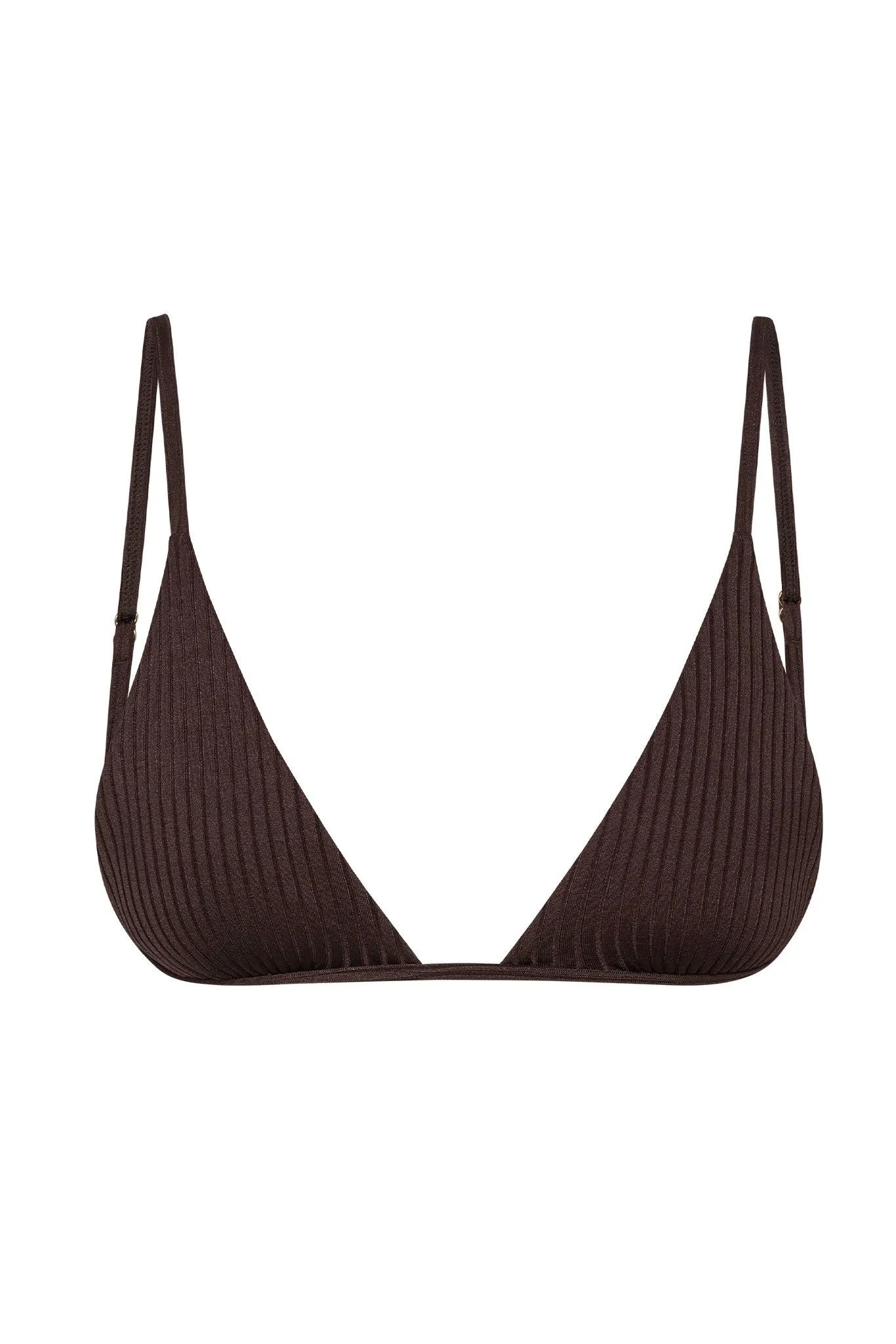 Barbados Top - Espresso Wide Rib Monday Swimwear