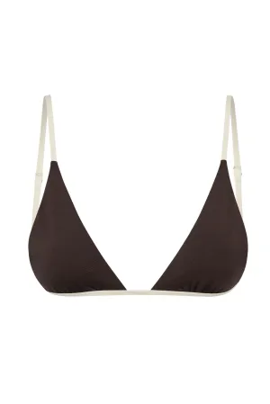 Barbados Top - Espresso/Ivory Monday Swimwear