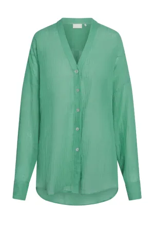 Barcelona Tunic - Pond Crinkle Linen Monday Swimwear