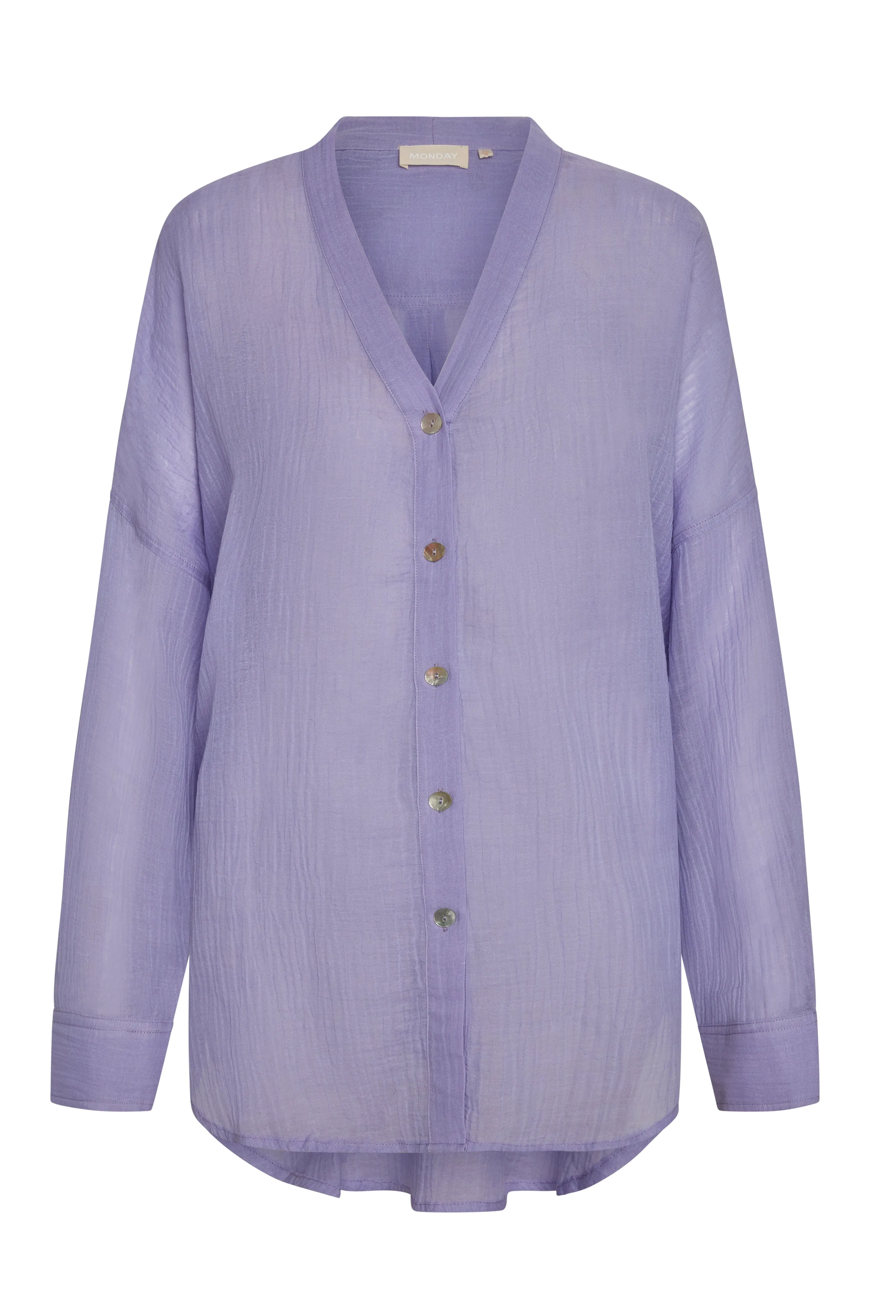 Barcelona Tunic - Wisteria Crinkle Linen Monday Swimwear