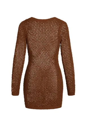 Bermuda Dress - Bronze Diamond Crochet Monday Swimwear