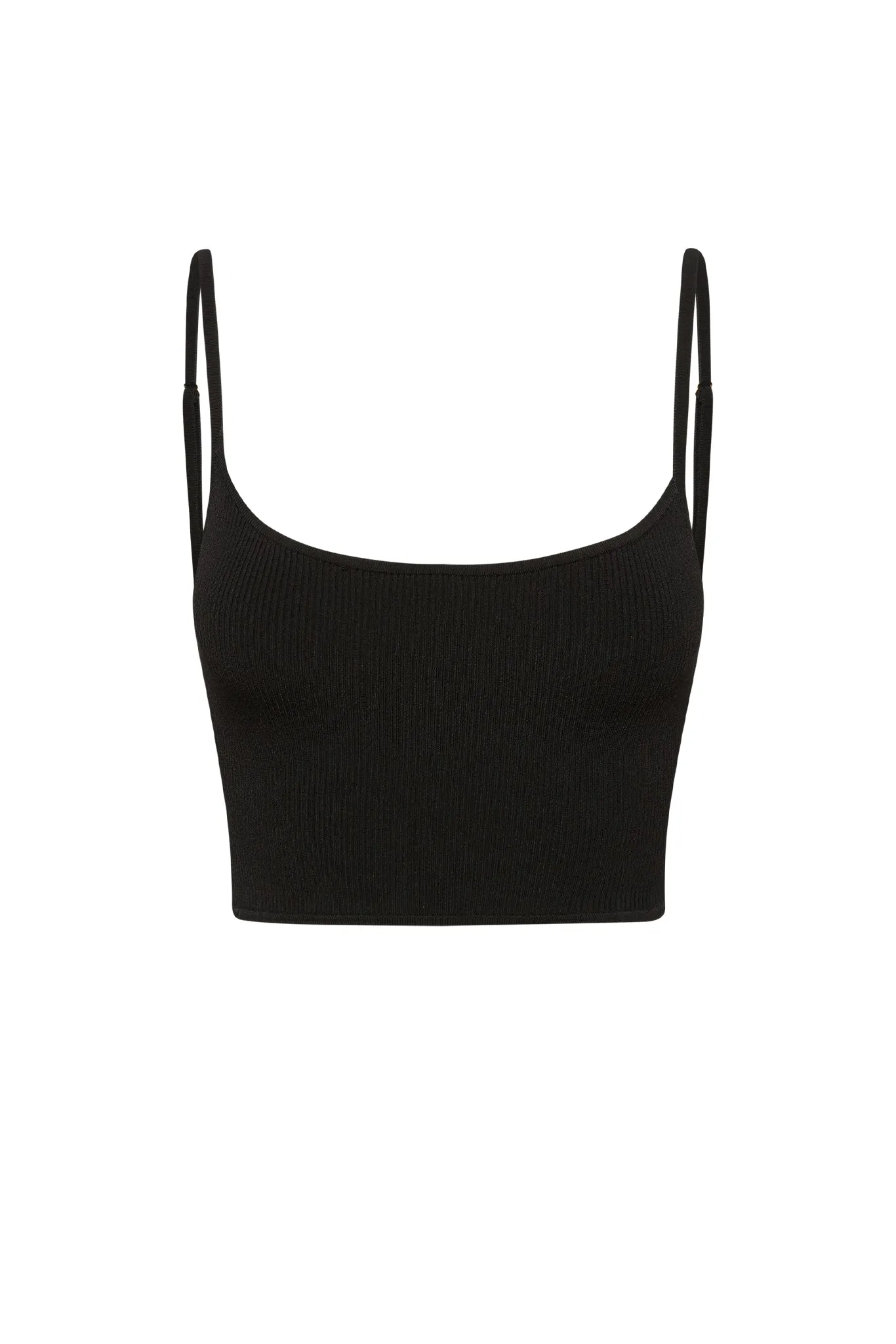 Beverly Hills Knitwear Top - Black Rib Monday Swimwear