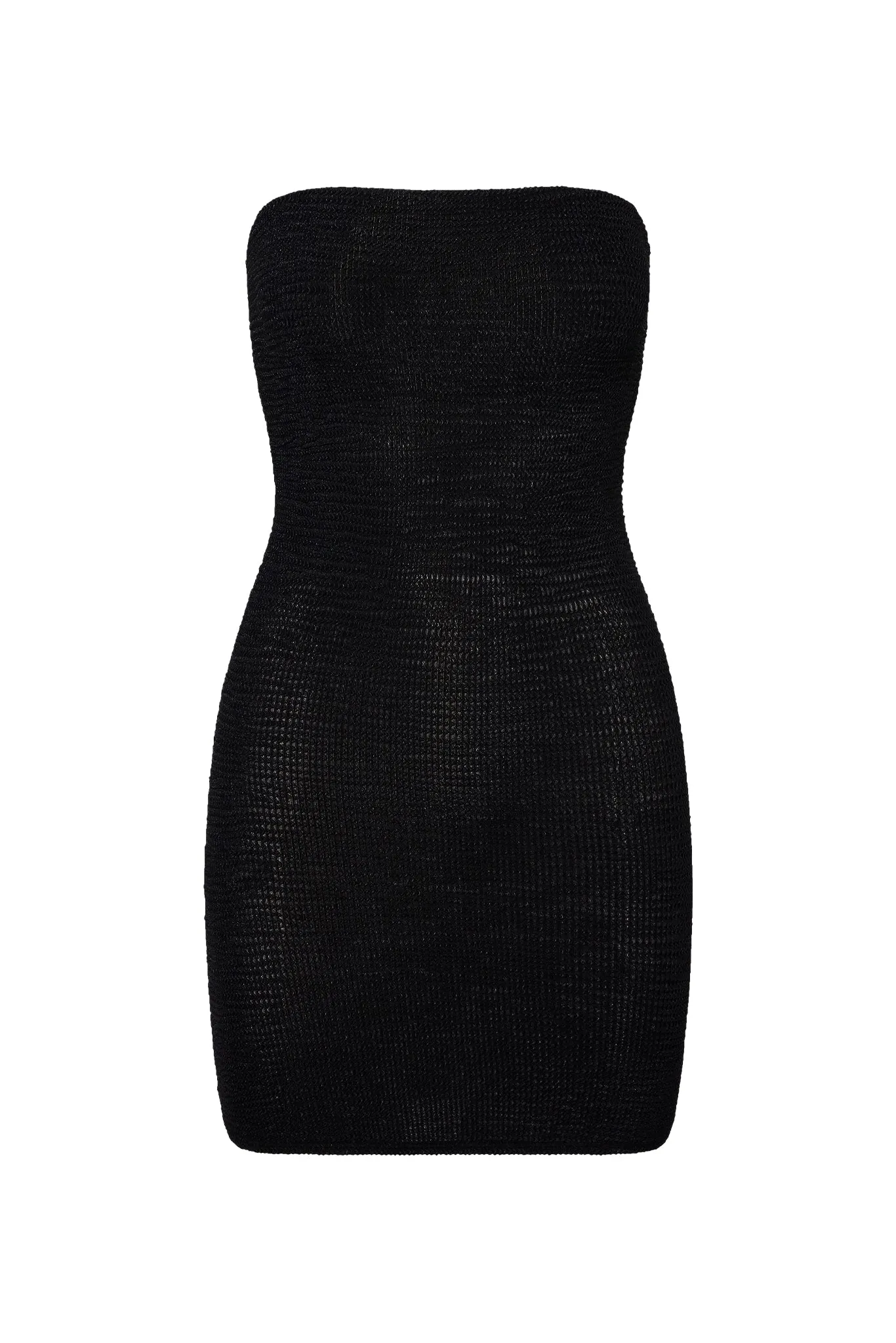 Bimini Dress - Black Crinkle Monday Swimwear
