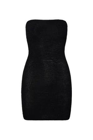 Bimini Dress - Black Crinkle Monday Swimwear