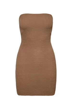 Bimini Dress - Husk Crinkle Monday Swimwear