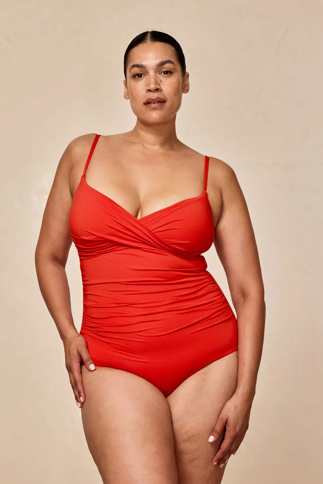 Bordeaux One Piece - Chili Pepper (Full Coverage) Monday Swimwear