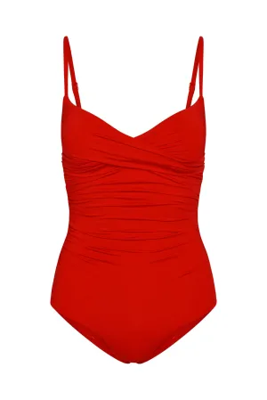 Bordeaux One Piece - Chili Pepper (Full Coverage) Monday Swimwear