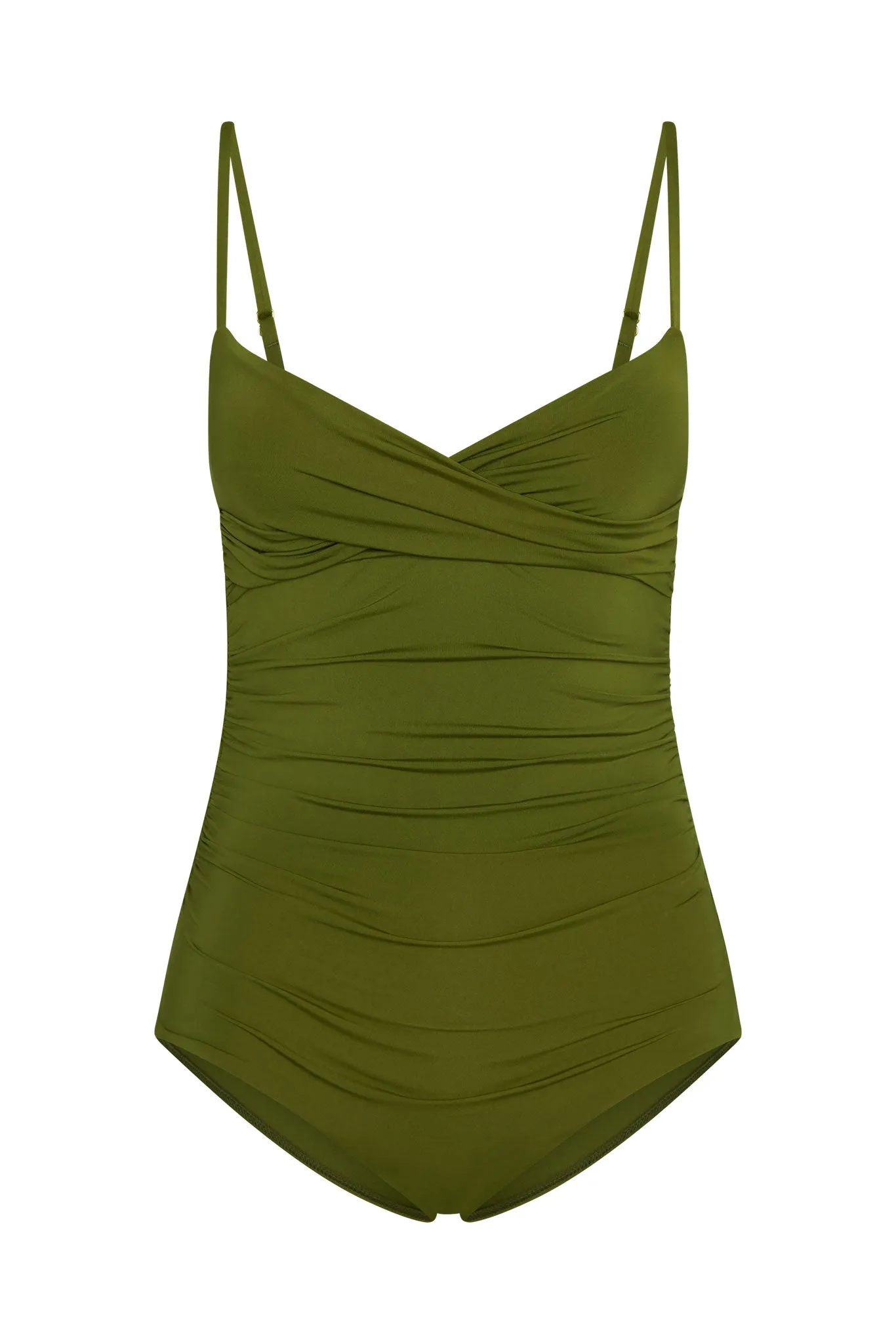 Bordeaux One Piece - Olive (Full Coverage) Monday Swimwear