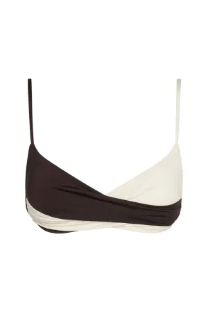 Bordeaux Top - Espresso/Ivory Monday Swimwear