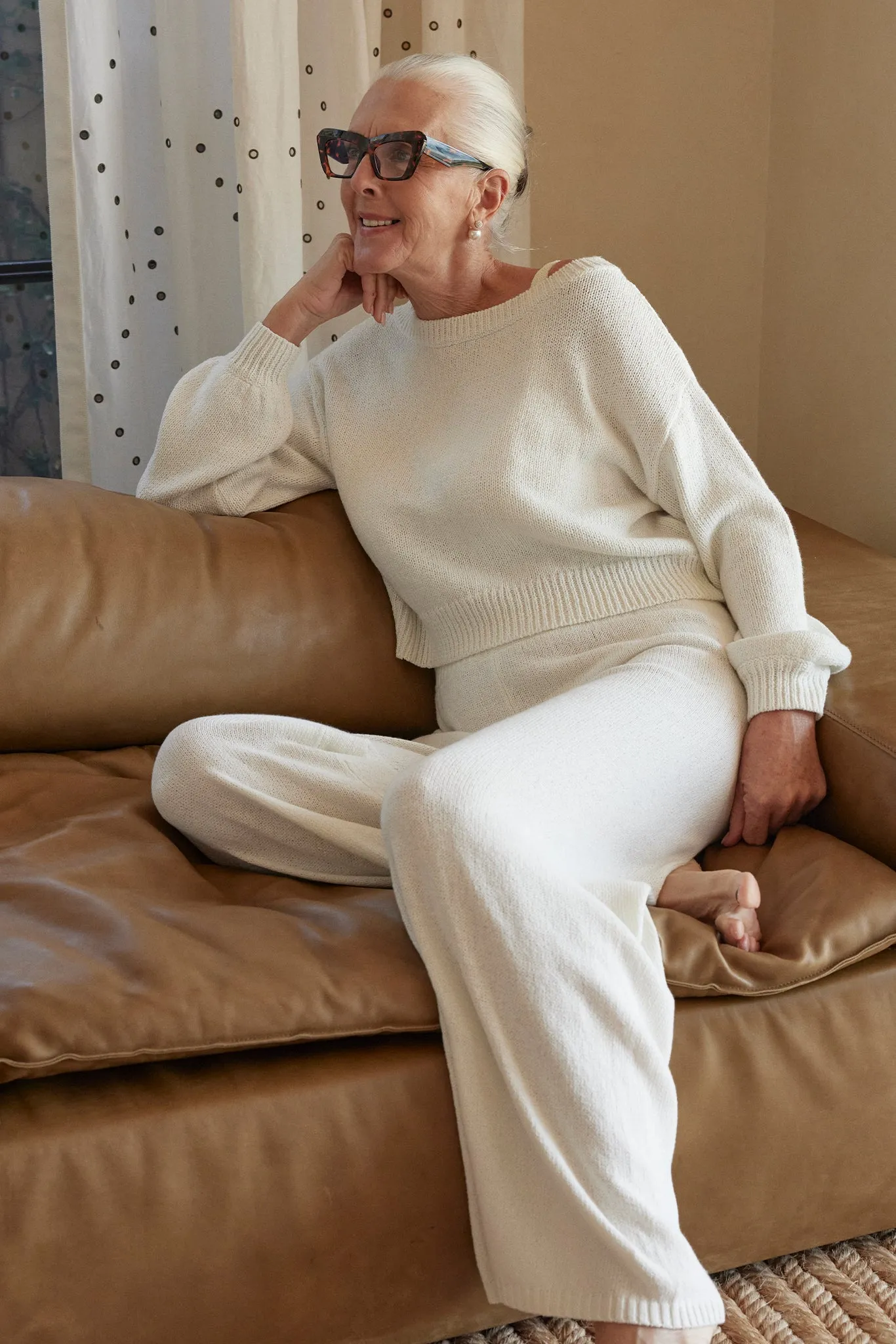 Brampton Island Sweater - White Monday Swimwear