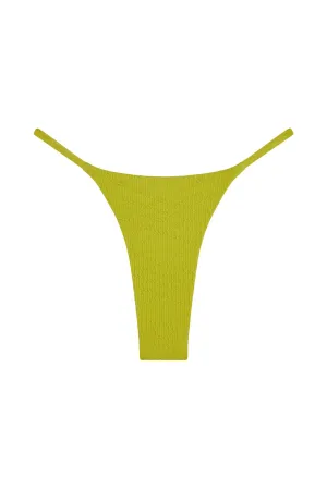 Brazil Thong - Chartreuse Summer Plaid Monday Swimwear