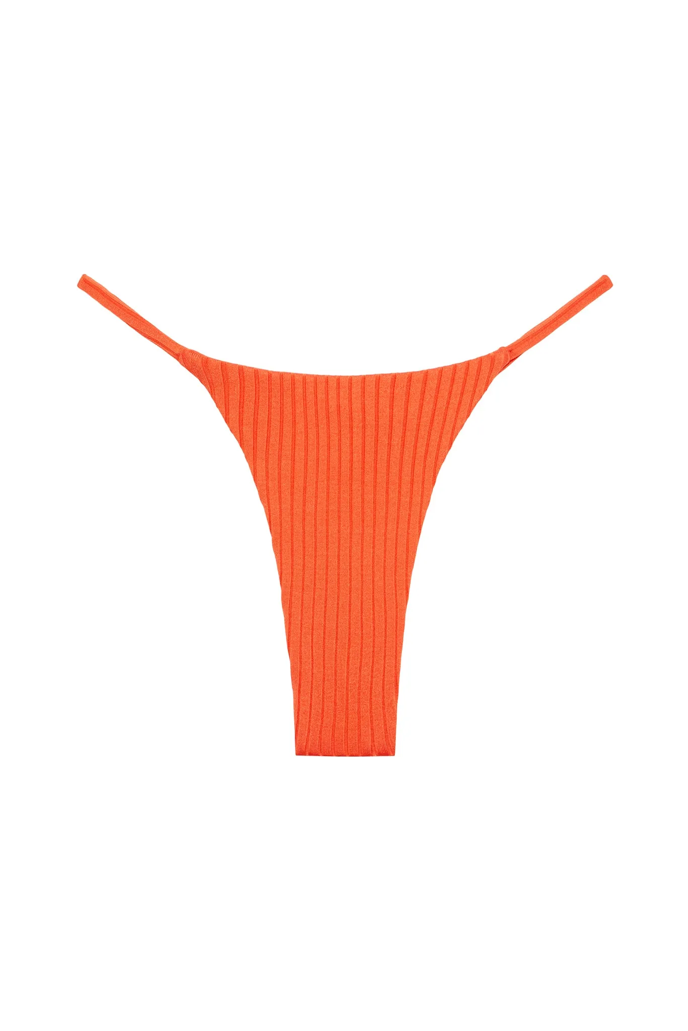 Brazil Thong - Papaya Wide Rib Monday Swimwear
