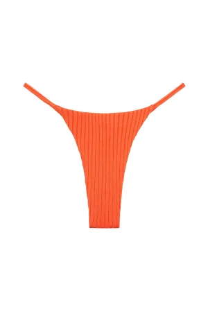 Brazil Thong - Papaya Wide Rib Monday Swimwear