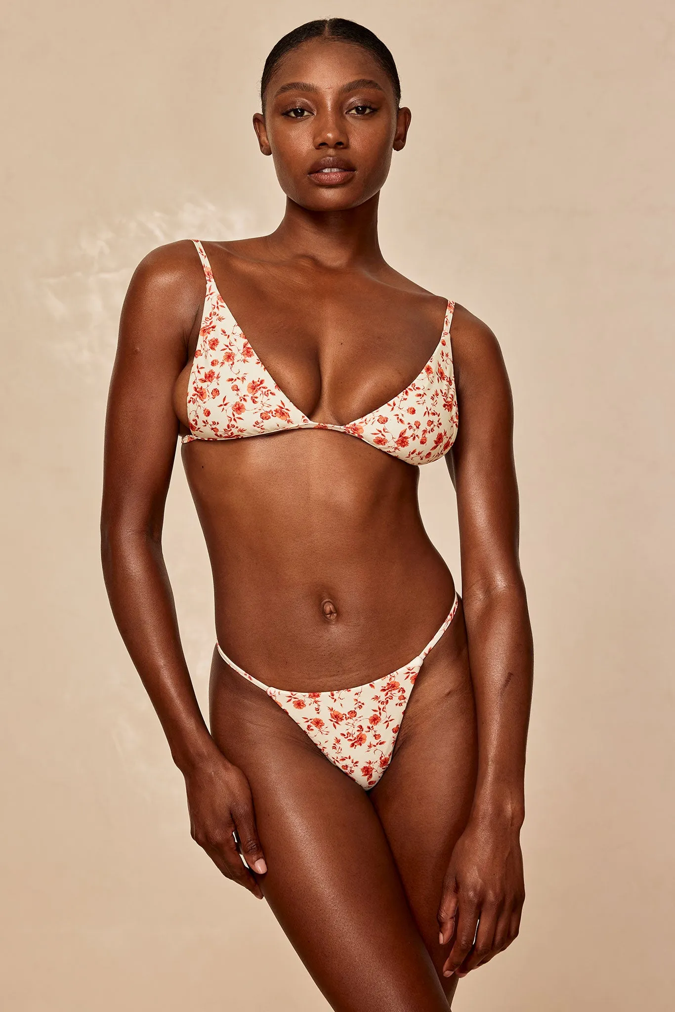 Brazil Thong - Sunrise Floral Monday Swimwear