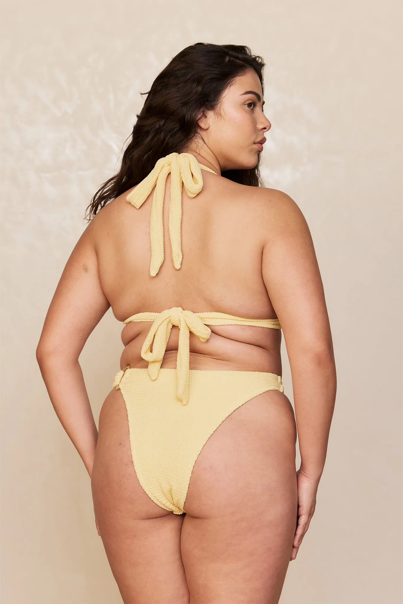 Bronte Bottom - Honey Crinkle Monday Swimwear