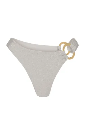 Bronte Bottom - Soft Silver Shimmer Monday Swimwear