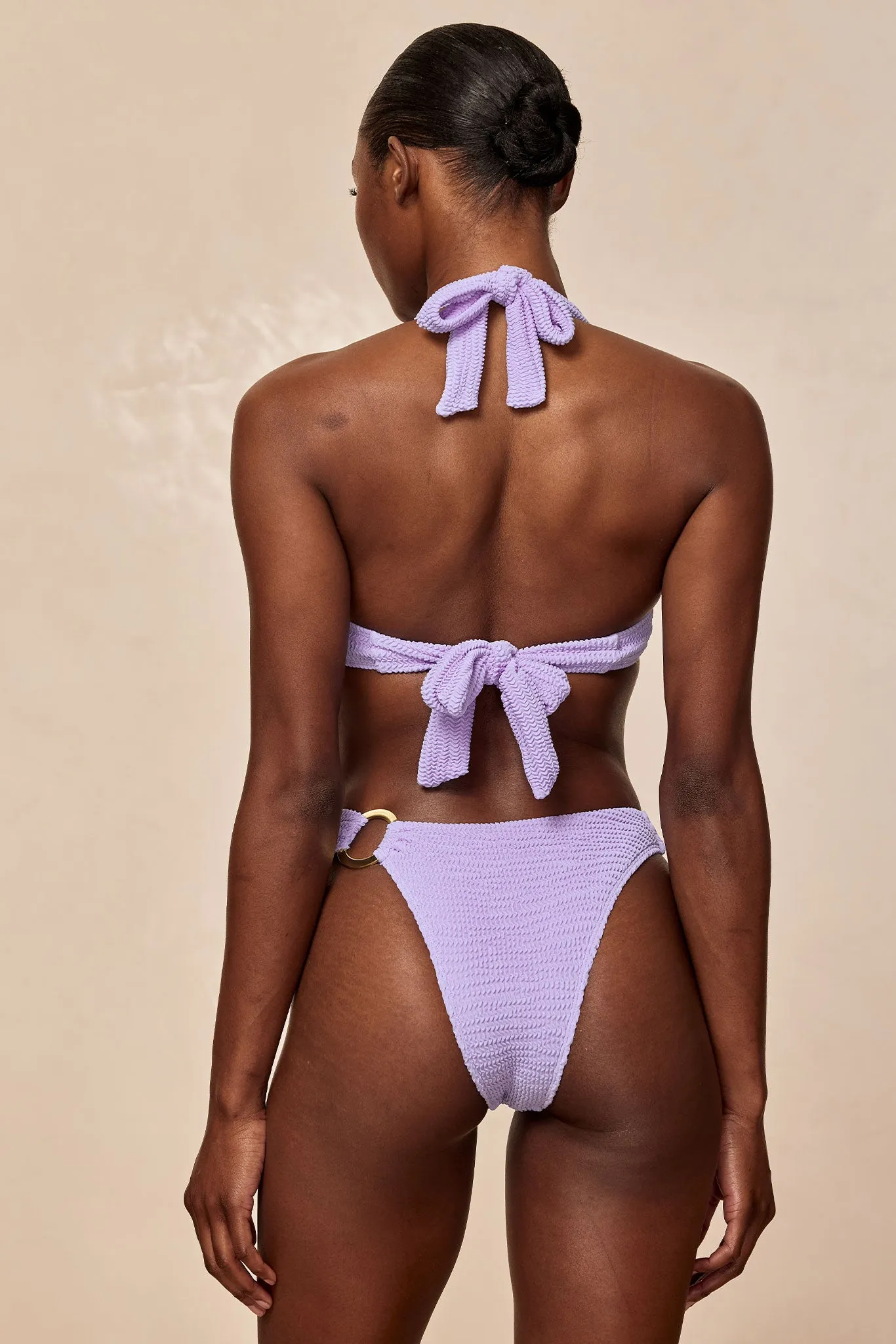 Bronte Bottom - Wisteria Crinkle Monday Swimwear