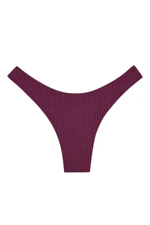 Byron Bottom - Eggplant Wide Rib Monday Swimwear