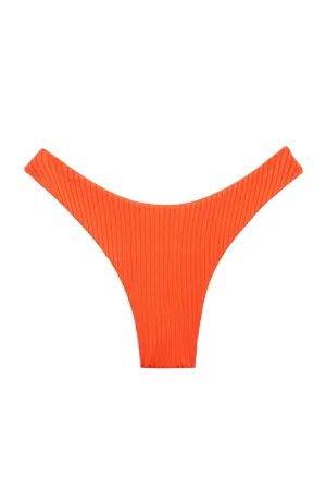 Byron Bottom - Papaya Wide Rib Monday Swimwear
