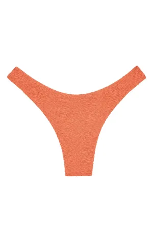 Byron Bottom - Summer Peach Crinkle Monday Swimwear