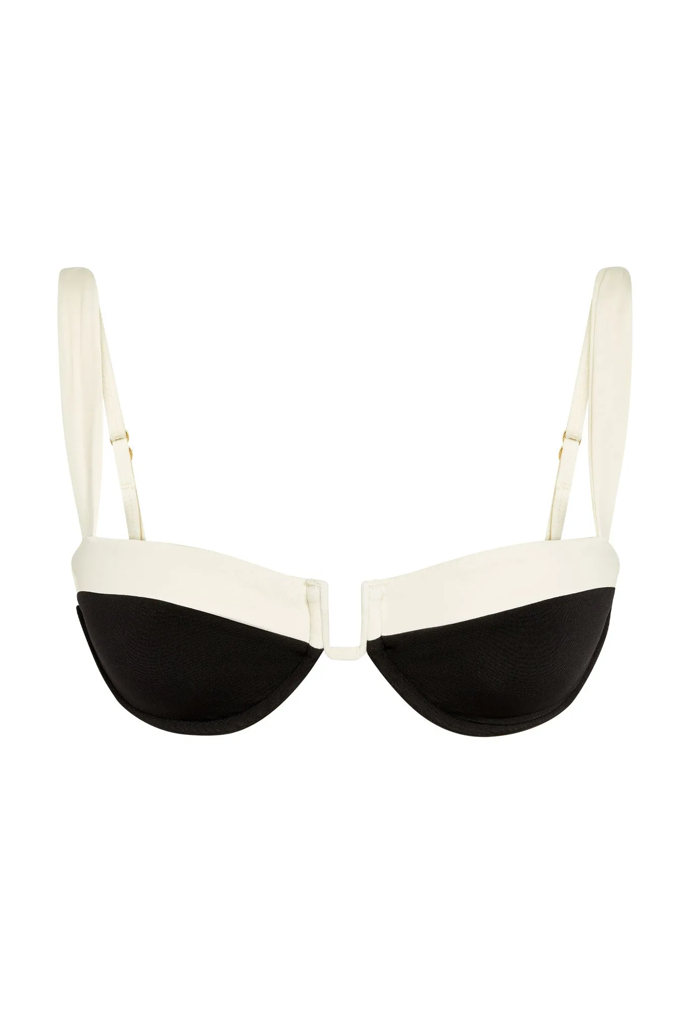 Cala Roja Top - Black/Ivory Monday Swimwear