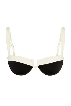 Cala Roja Top - Black/Ivory Monday Swimwear