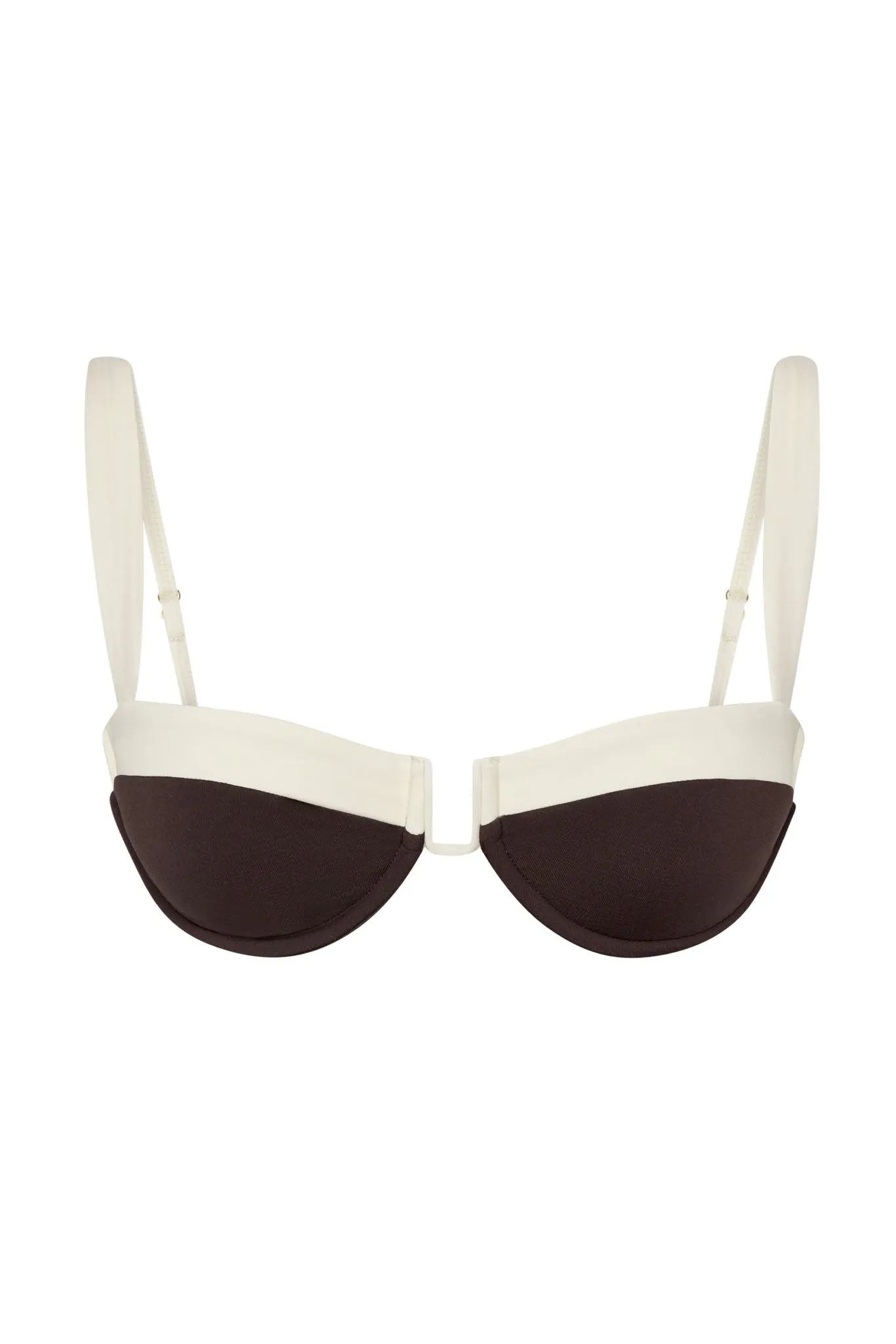 Cala Roja Top - Espresso/Ivory Monday Swimwear