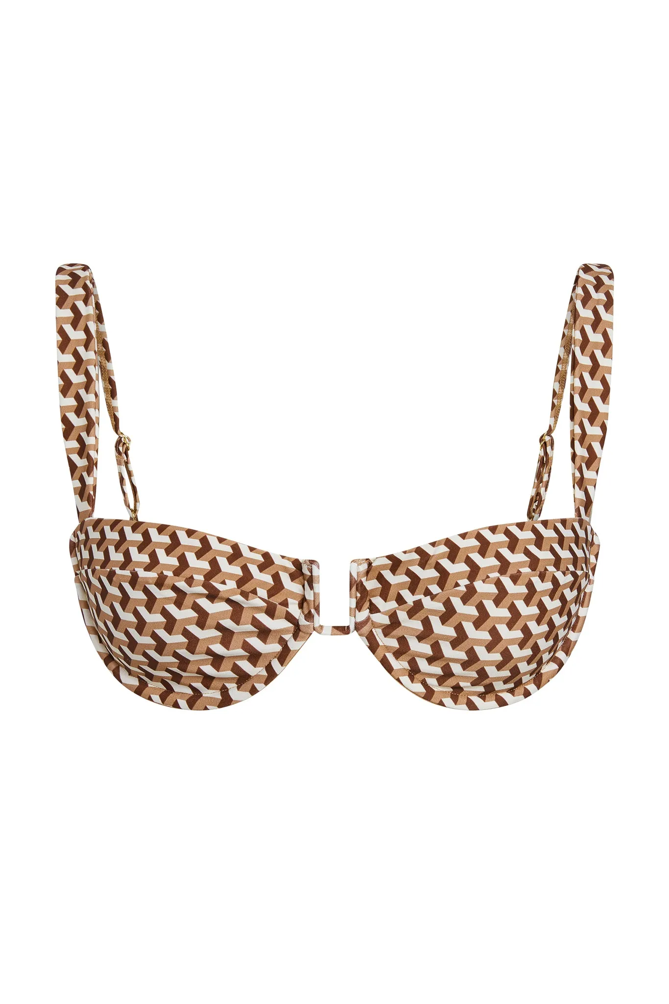 Cala Roja Top - Husk Geo Monday Swimwear