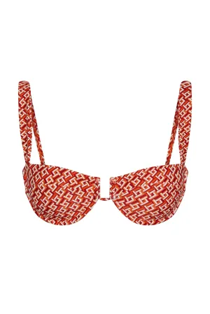 Cala Roja Top - Lattice Geo Monday Swimwear
