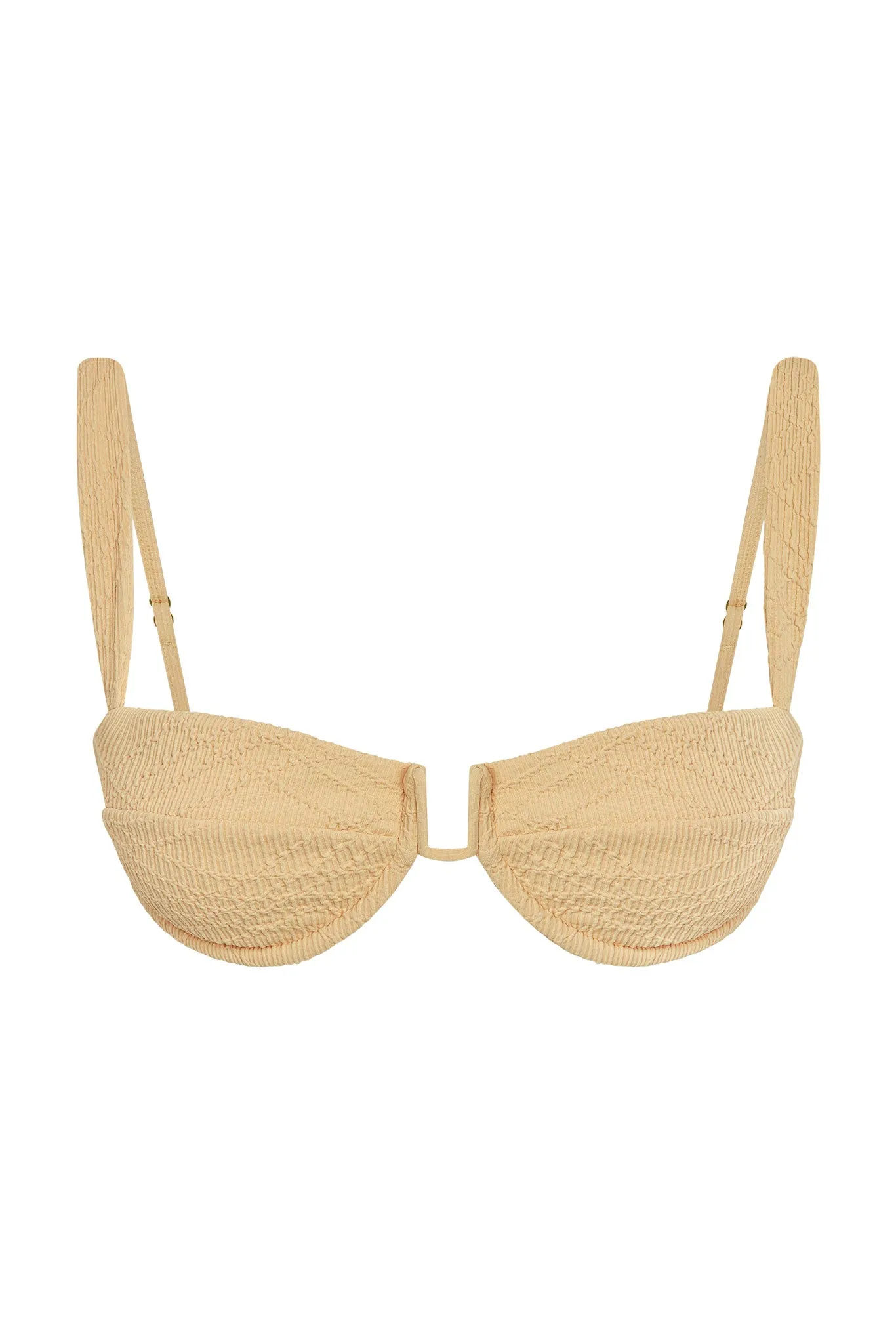 Cala Roja Top - Raffia Summer Plaid Monday Swimwear