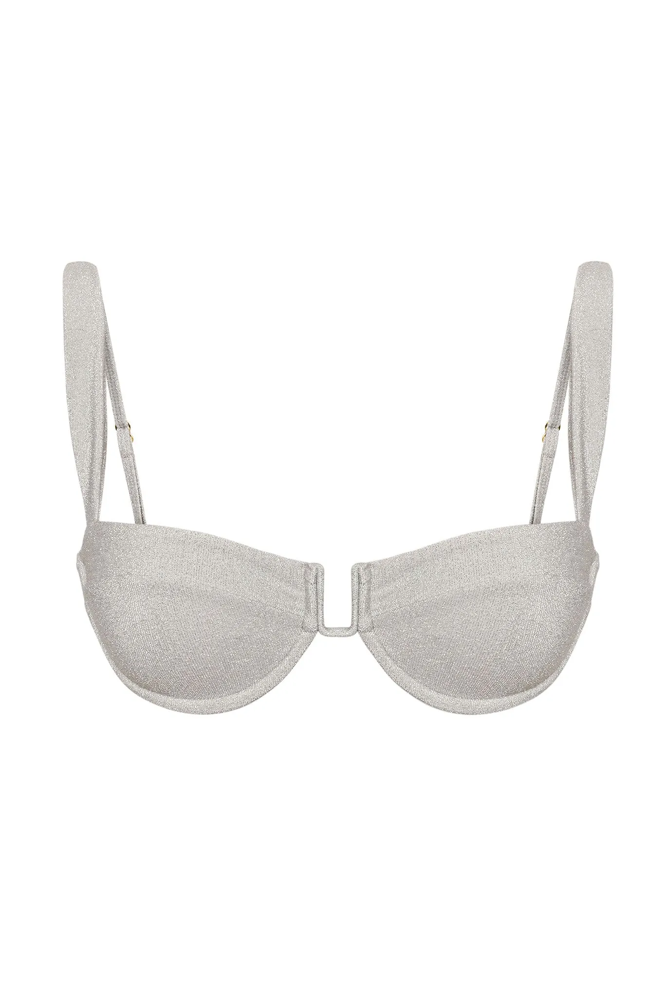 Cala Roja Top - Soft Silver Shimmer Monday Swimwear