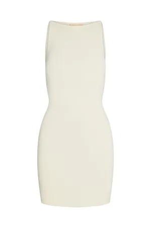 Camerelle Dress - Ivory Knit Rib Monday Swimwear