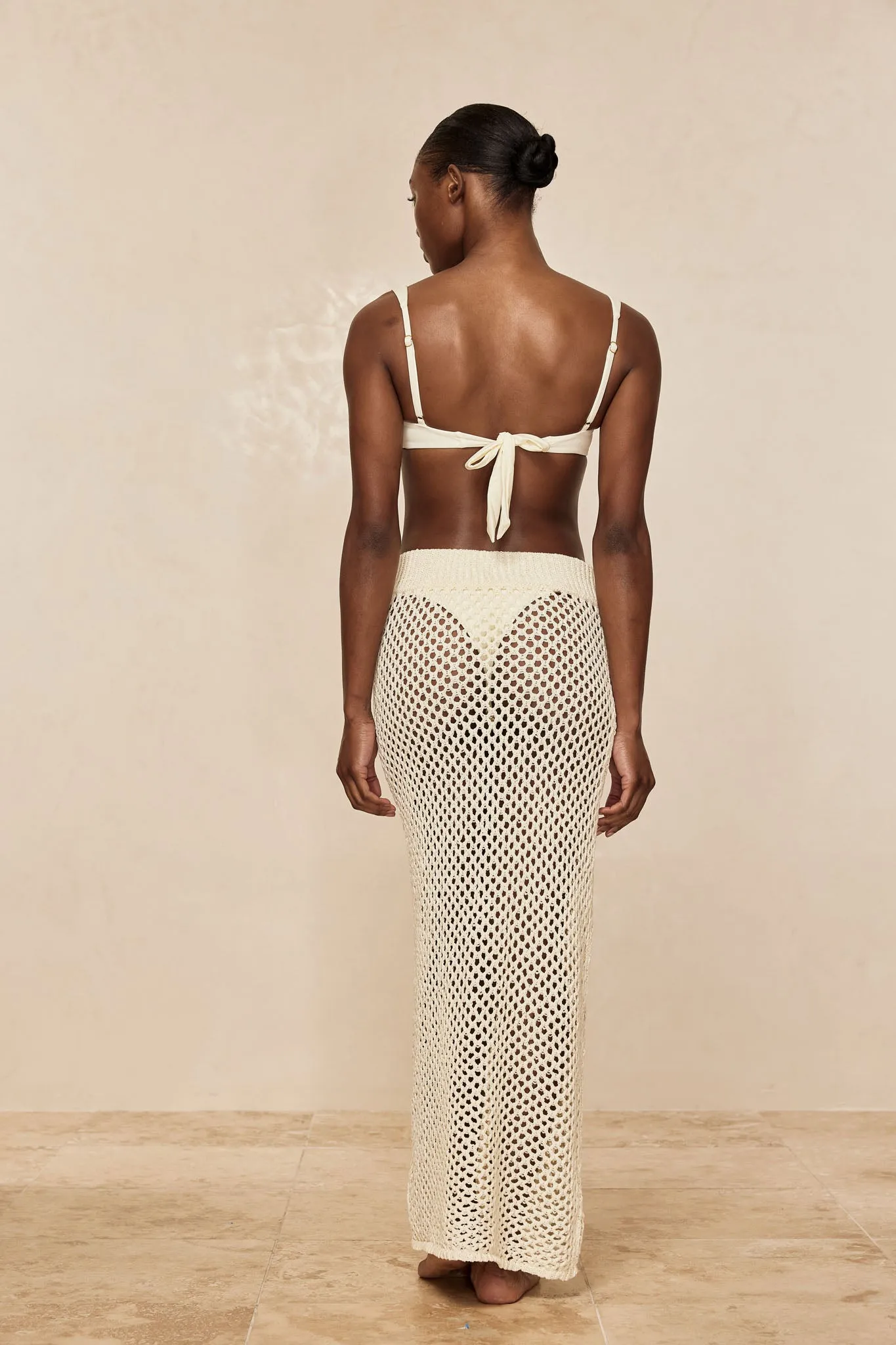 Cape May Skirt - Ivory Crochet Monday Swimwear