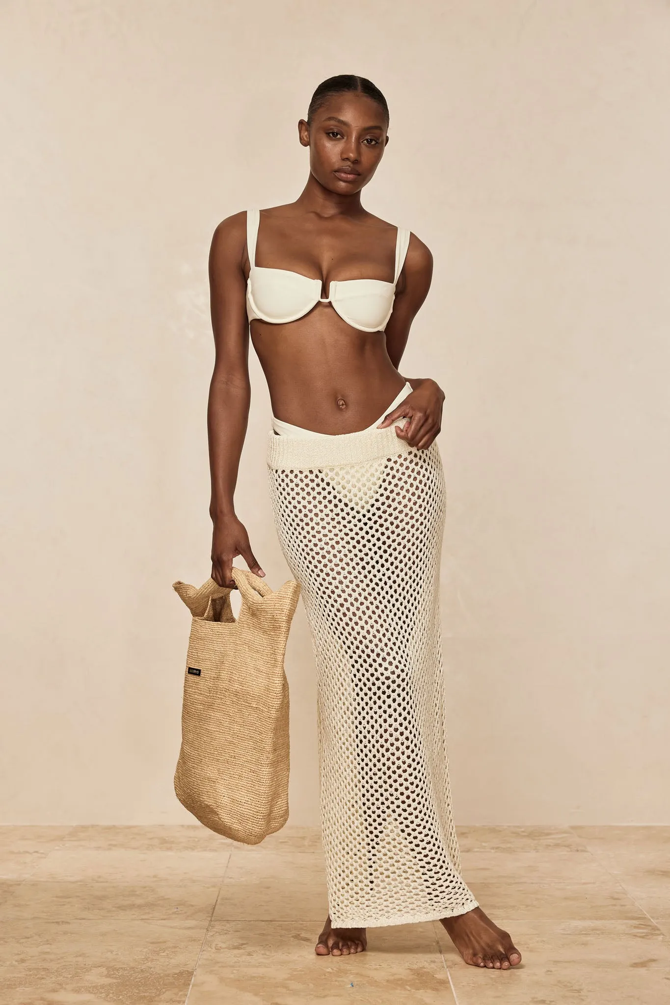 Cape May Skirt - Ivory Crochet Monday Swimwear