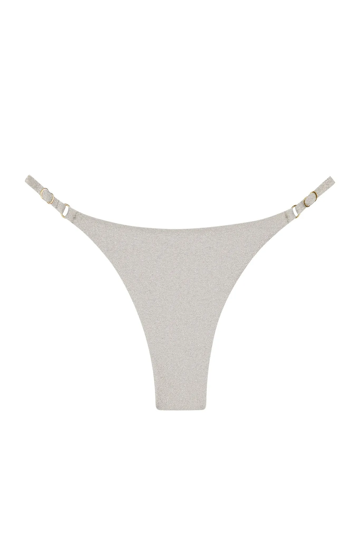 Capri Bottom - Soft Silver Shimmer Monday Swimwear