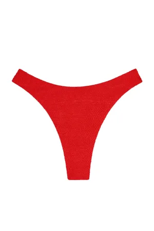 Capri Thong - Chili Pepper Crinkle Monday Swimwear