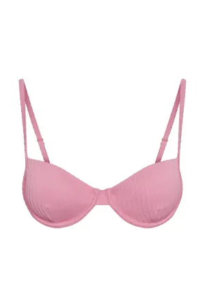 Capri Top - Cherry Blossom Matte Rib Monday Swimwear