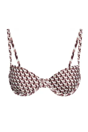 Capri Top - Husk Geo Monday Swimwear
